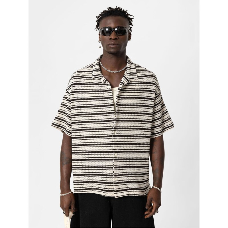 VAMOS CLO Košeľa čierna / biela 60683267