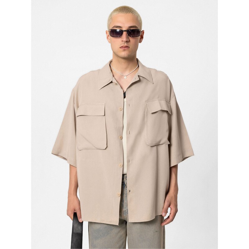 VAMOS CLO Košeľa béžová 60683270