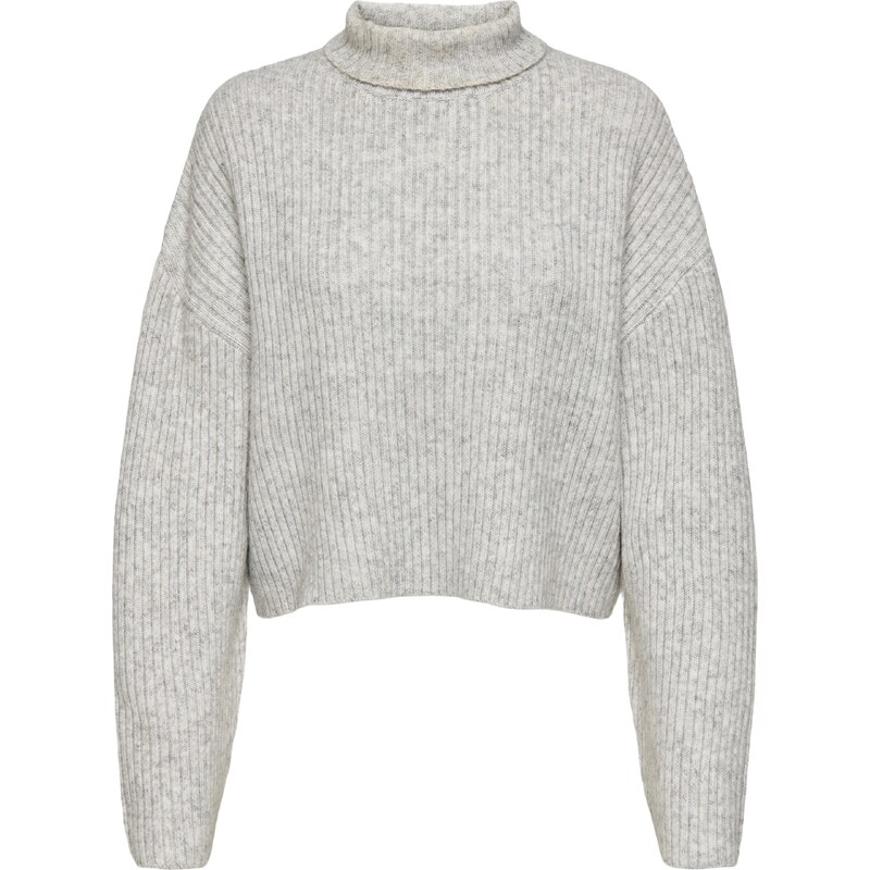 ONLY Sveter Melanie svetlosivá / sivá melírovaná 60909203