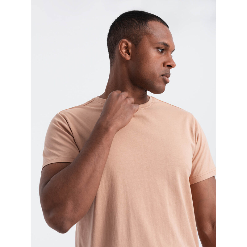 Ombre Classic BASIC mens cotton T-shirt - flesh-colored 64780897