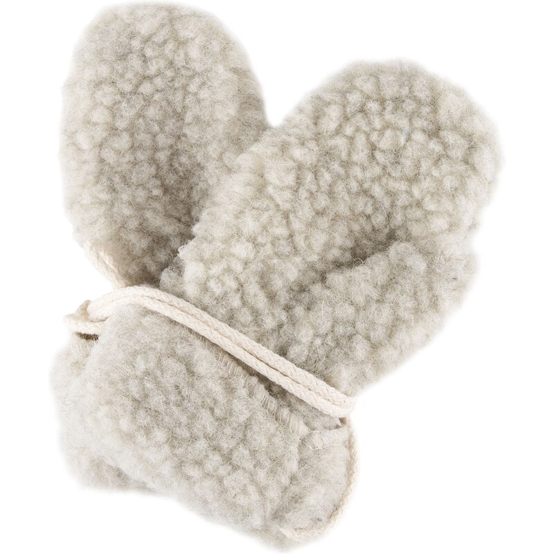 Vlnka Detské palčiaky z ovčej vlny sivá veľkosti oblečenia M 59092440