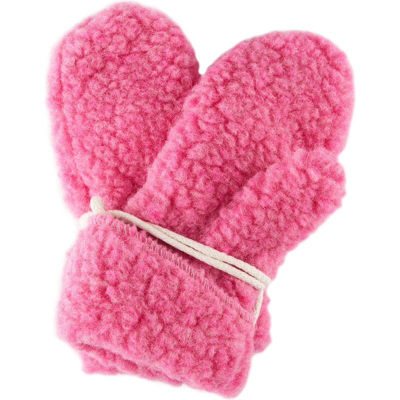 Vlnka Detské palčiaky z ovčej vlny ružová veľkosti oblečenia M 59092442