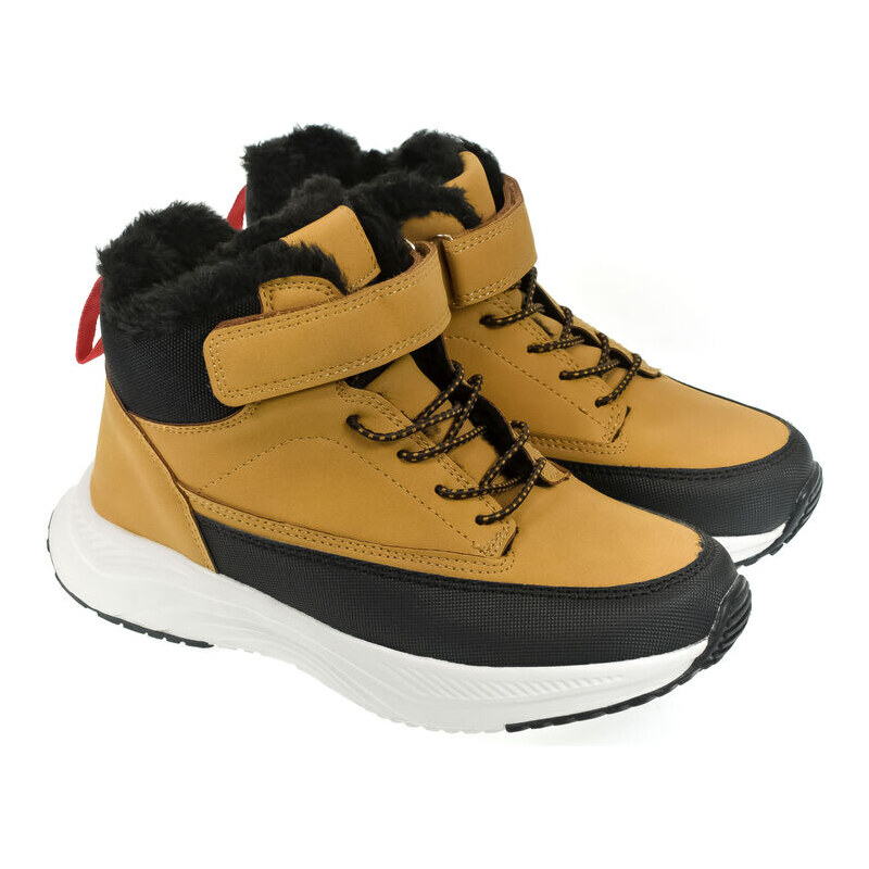 JOHN-C Detské svetlohnedé čižmy NICOLAS 32-37 59088923