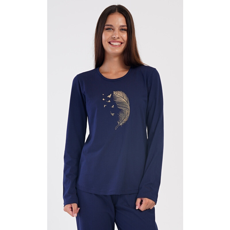 Vienetta Dámske dlhé pyžamo Feathers 59658257