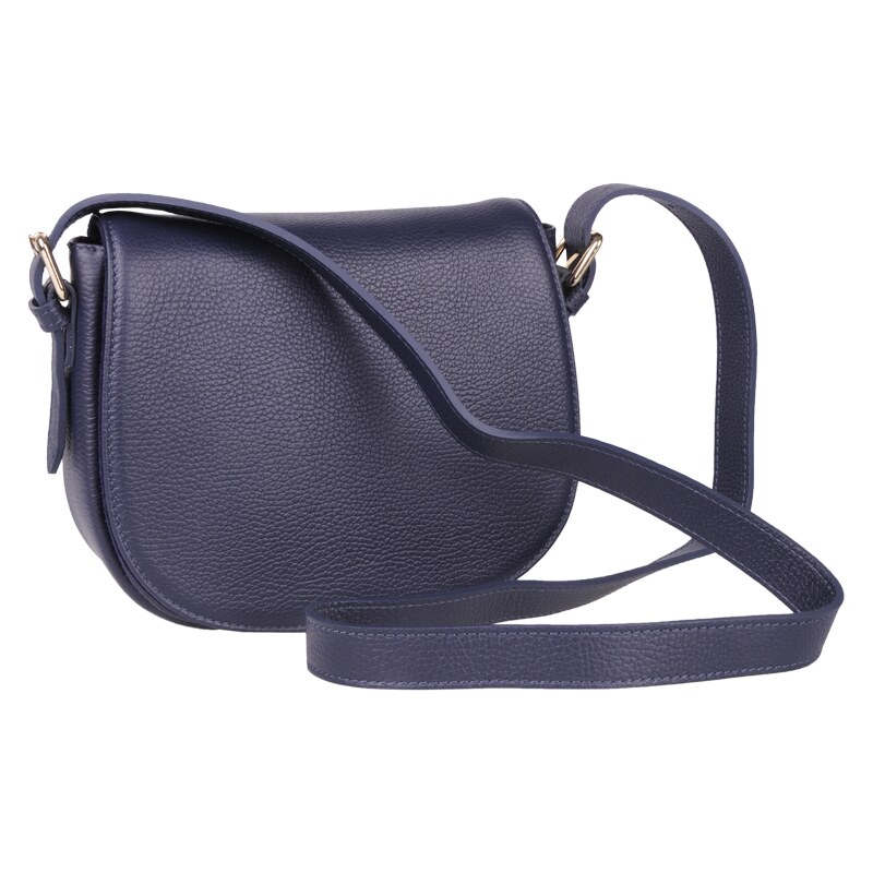 Modrá kožená talianska crossbody kabelka Caterina Blu NovaKabelka.sk 59093682