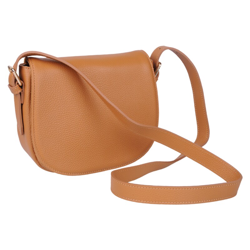 Camel kožená talianska crossbody kabelka Caterina Camel NovaKabelka.sk 59093687