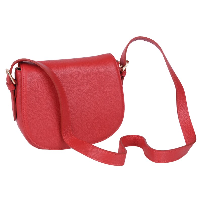 Červená kožená talianska crossbody kabelka Caterina Rossa NovaKabelka 59093688