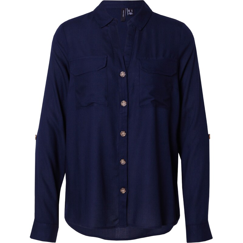 VERO MODA Blúzka VMBumpy námornícka modrá 54239165