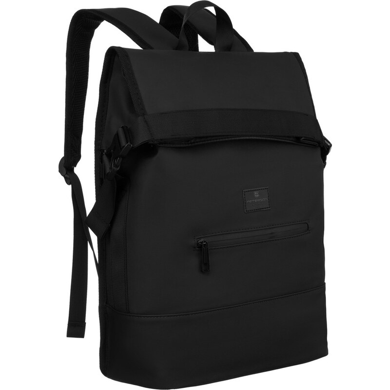 Športový čierny rolovací batoh s vystuženým dnom Peterson PTN BERLIN 59096306