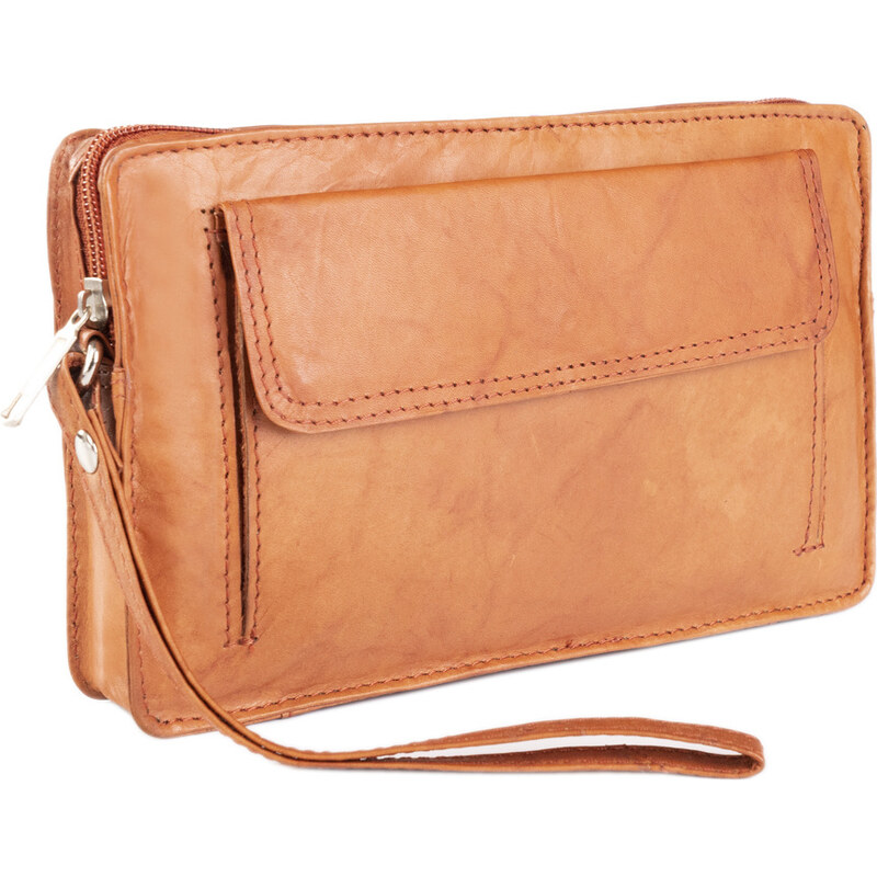 Inny Pánska kožená taška s remienkom na zápästie 58404718