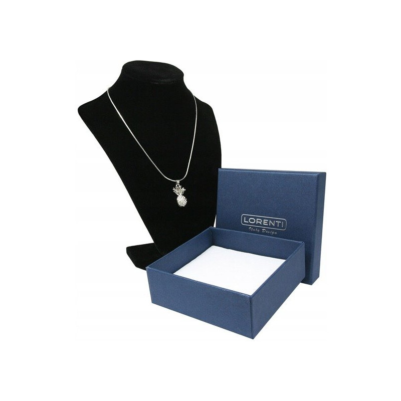 Dámsky strieborný náhrdelník s príveskom v tvare ananásu - Lorenti 58385179