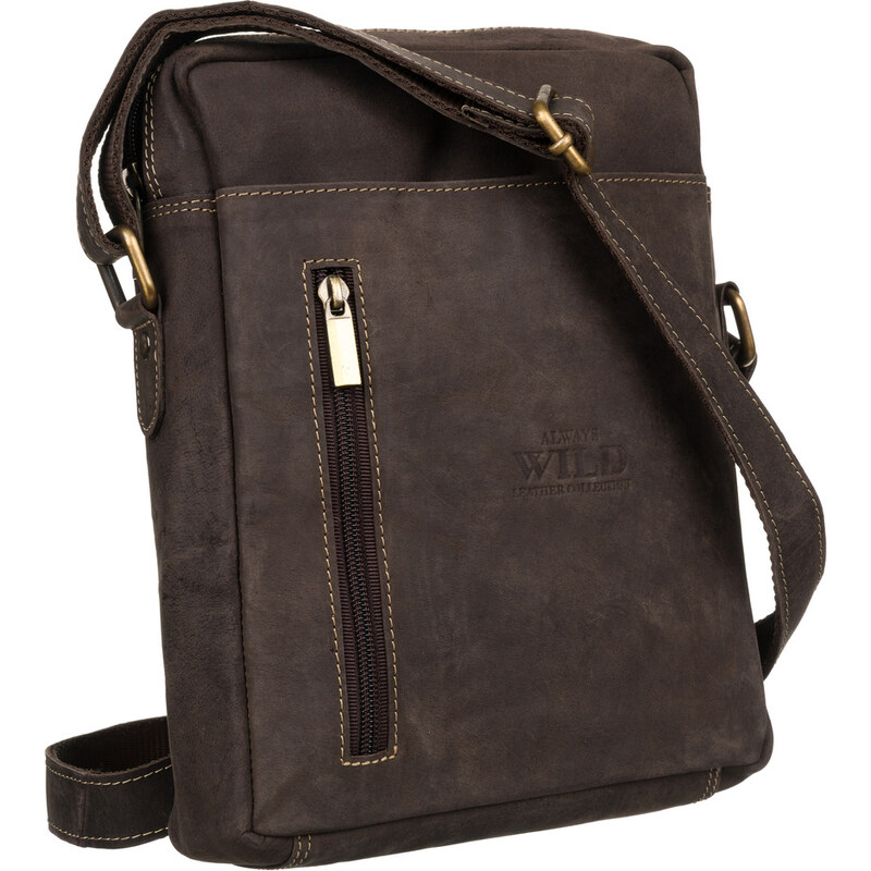 Pánska kožená messenger taška s vreckami - Always Wild 58385920