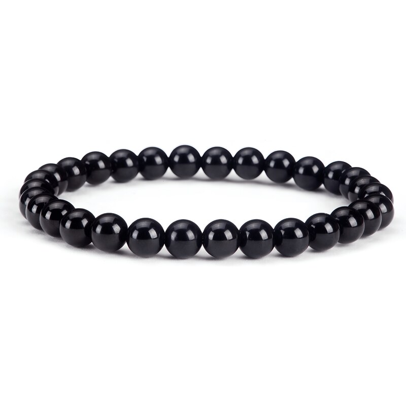 Olivie Náramok 6mm ČIERNY TURMALÍN 9126 59109003