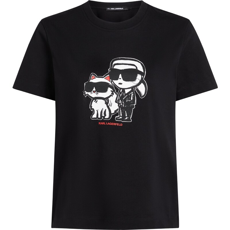 Karl Lagerfeld Tričko sivá / krvavo červená / čierna / biela 59099331