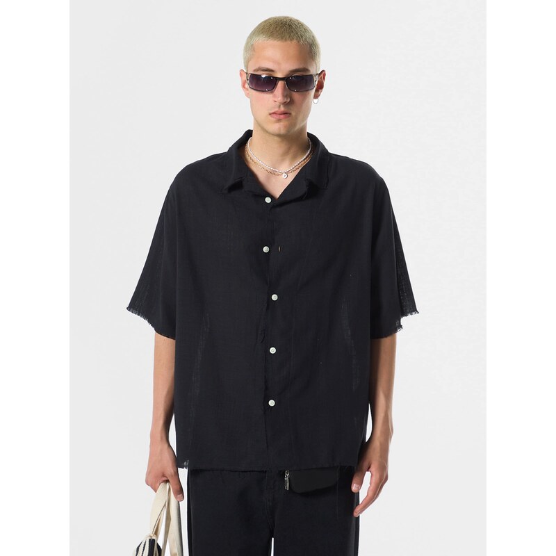 VAMOS CLO Košeľa Irving čierna 60683120