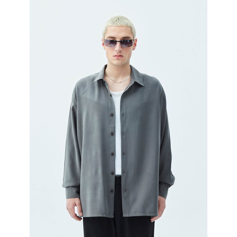 VAMOS CLO Košeľa sivá 60683184