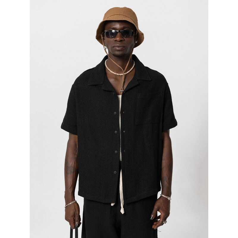 VAMOS CLO Košeľa čierna 60683216