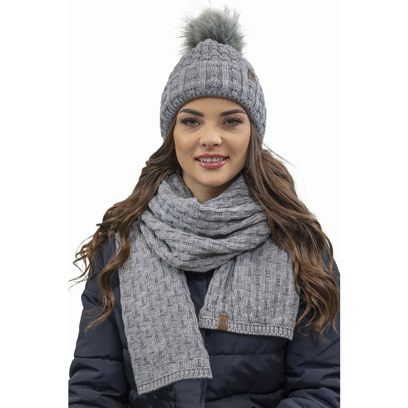 Čiapka a šál Vivisence 7015Kmpl - výpredaj 67195065