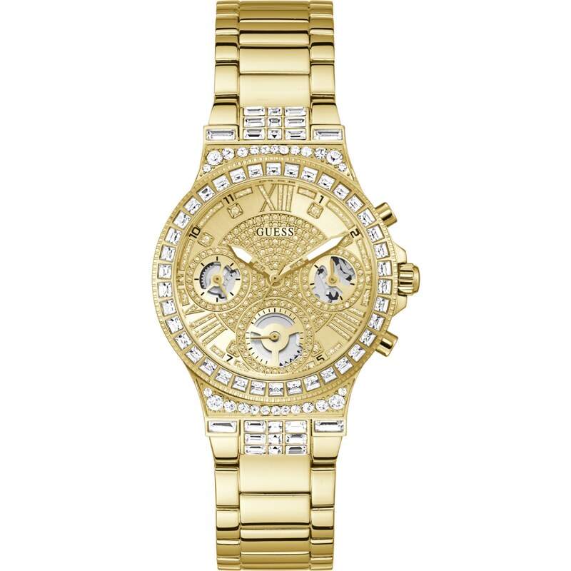 GUESS Analógové hodinky Moonlight zlatá 65206587