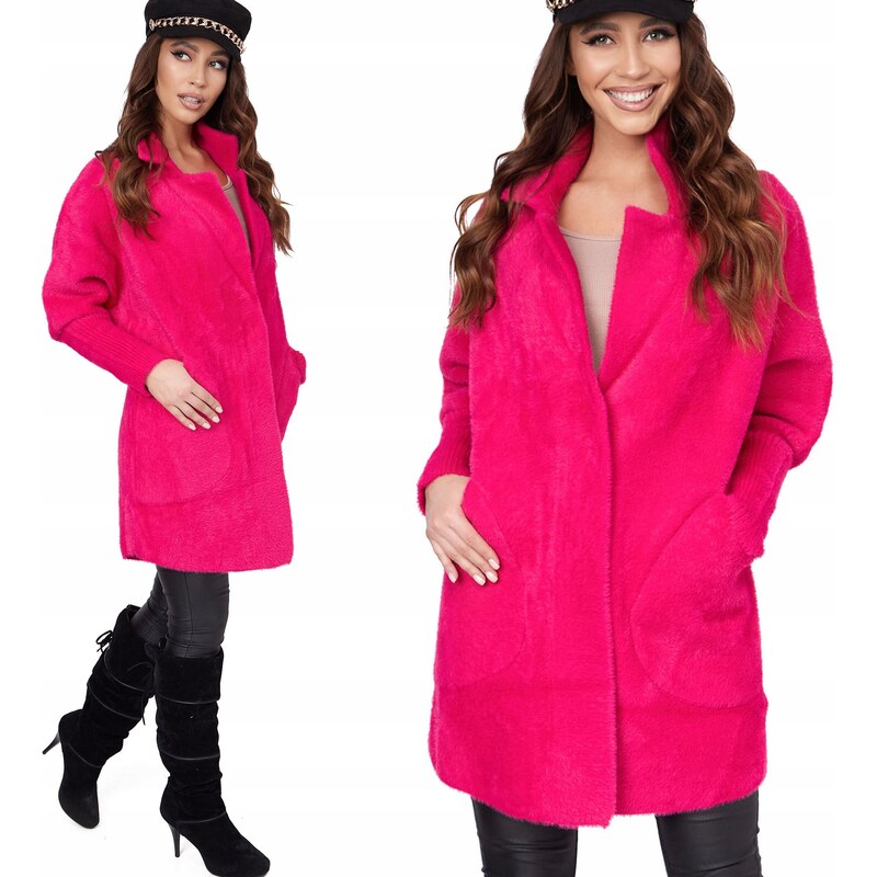 Fashionweek Vlnený kabát z alpaky tc830