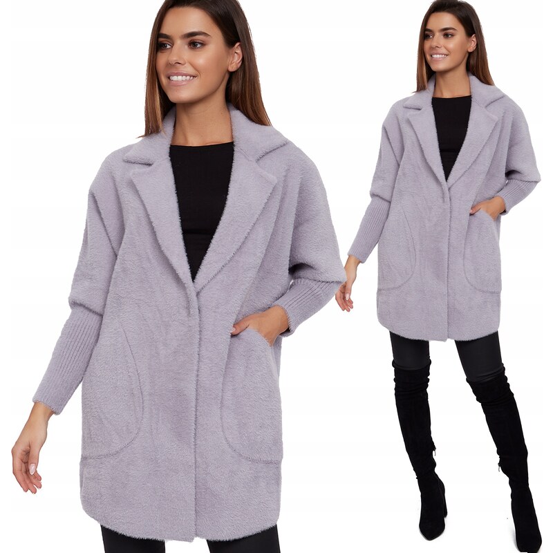 Fashionweek Vlnený kabát z alpaky tc830