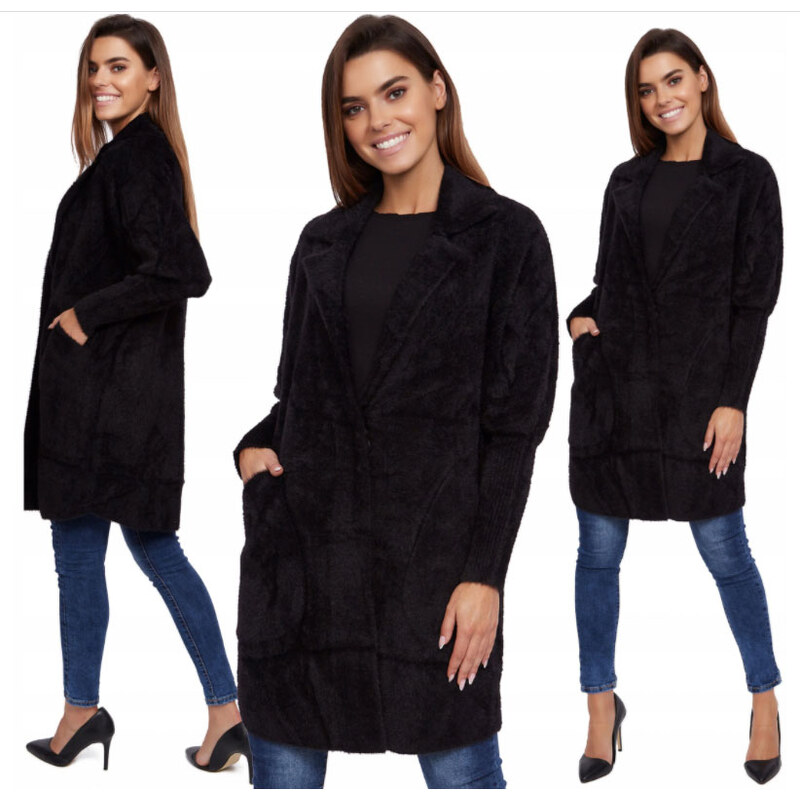 Fashionweek Vlnený kabát z alpaky tc830