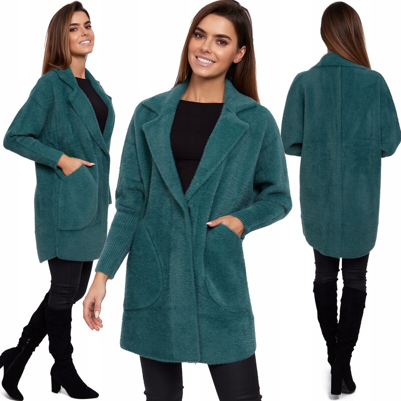 Fashionweek Vlnený kabát z alpaky tc830