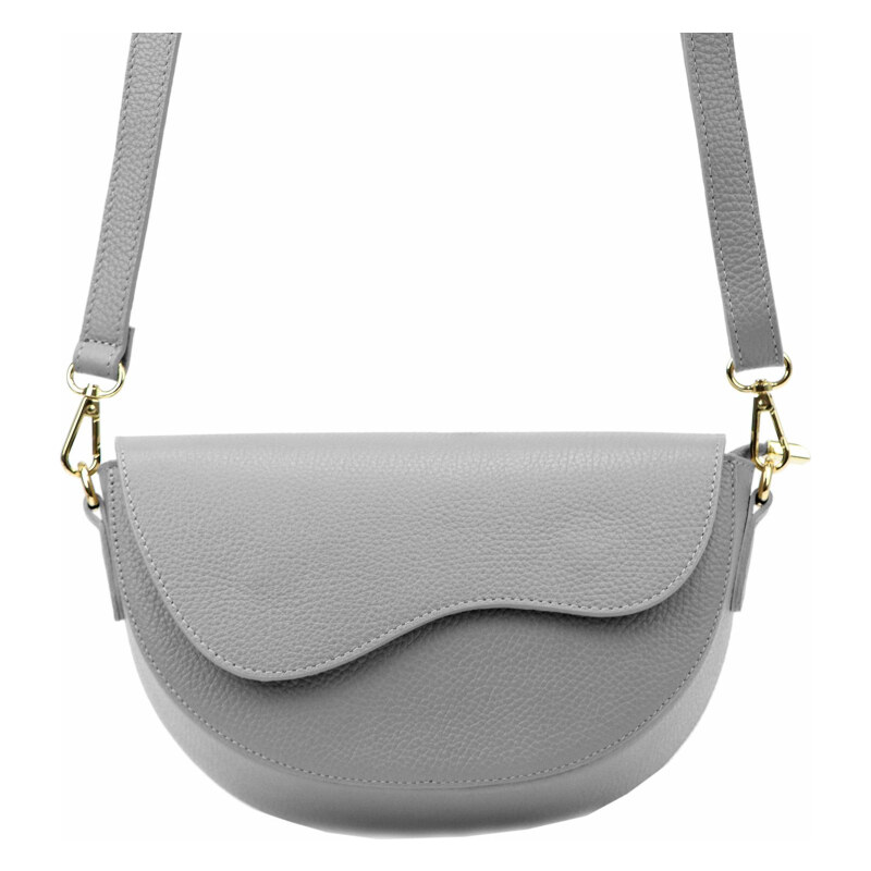 Kožená kabelka Luka sivá KZ49460 62179823