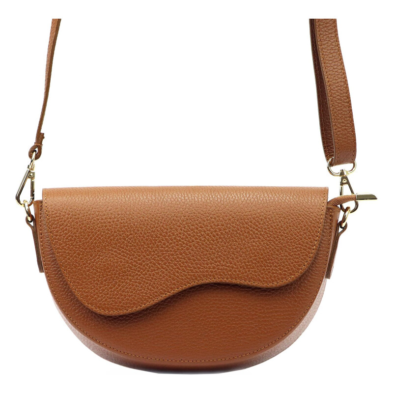 Kožená kabelka Luka hnedá KZ49459 62468898