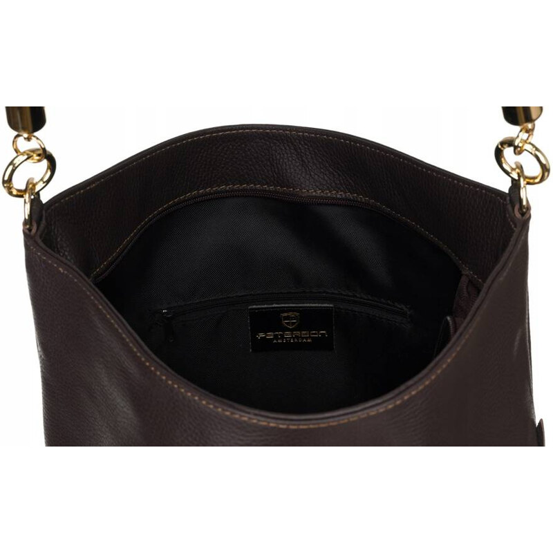 Shopper kabelka typu z prírodnej kože - Peterson 66065597