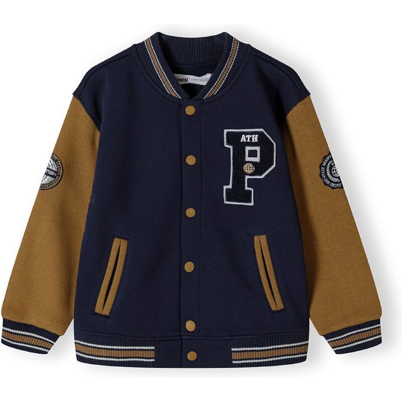 MINOTI Prechodná bunda tmavomodrá / hnedá / biela 59108512