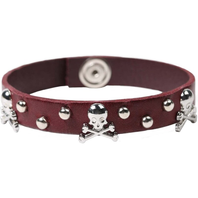 Scalpers Bižutéria ku kroju burgundská / strieborná 60960418