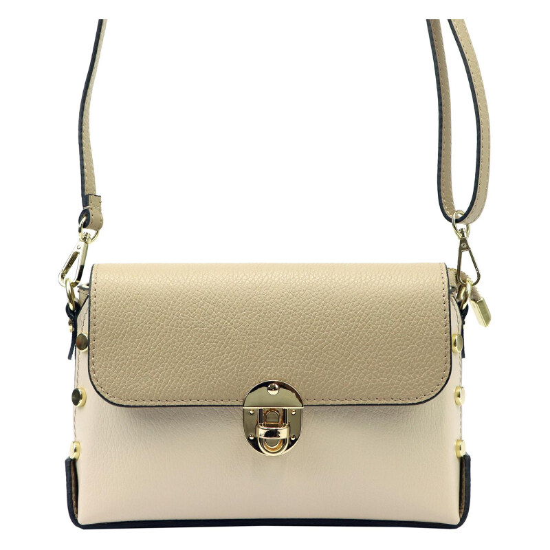 Kožená kabelka Luka béžová KZ48878 62179845