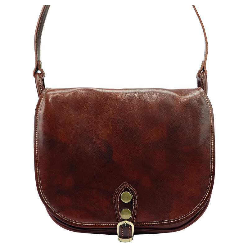 Kožená kabelka Florence hnedá KZ47157 62468917