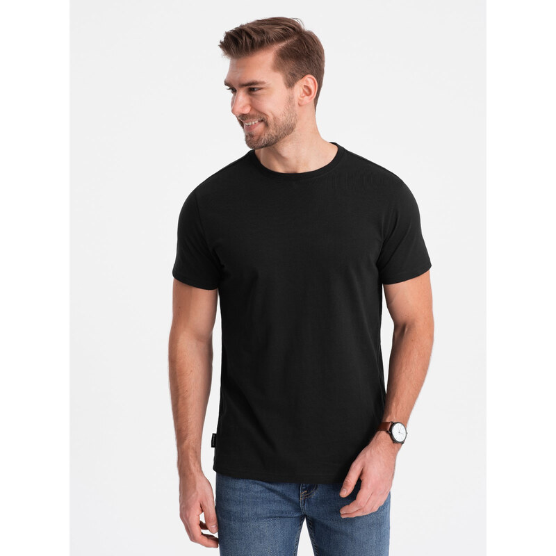 Ombre Classic BASIC mens cotton T-shirt - black 64788637