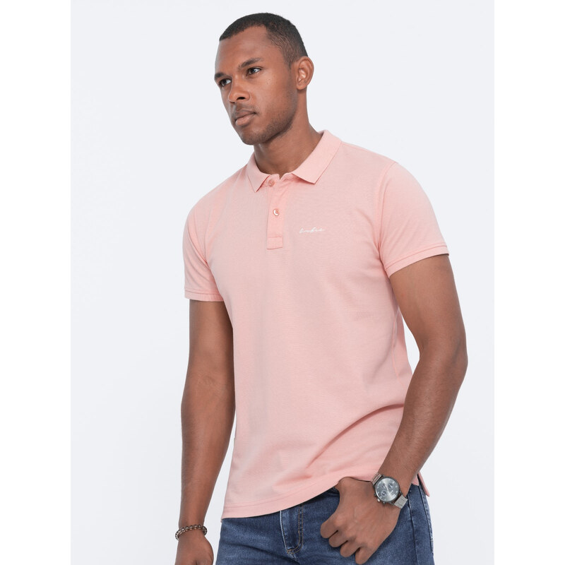 Ombre Pique knit polo shirt 65782057