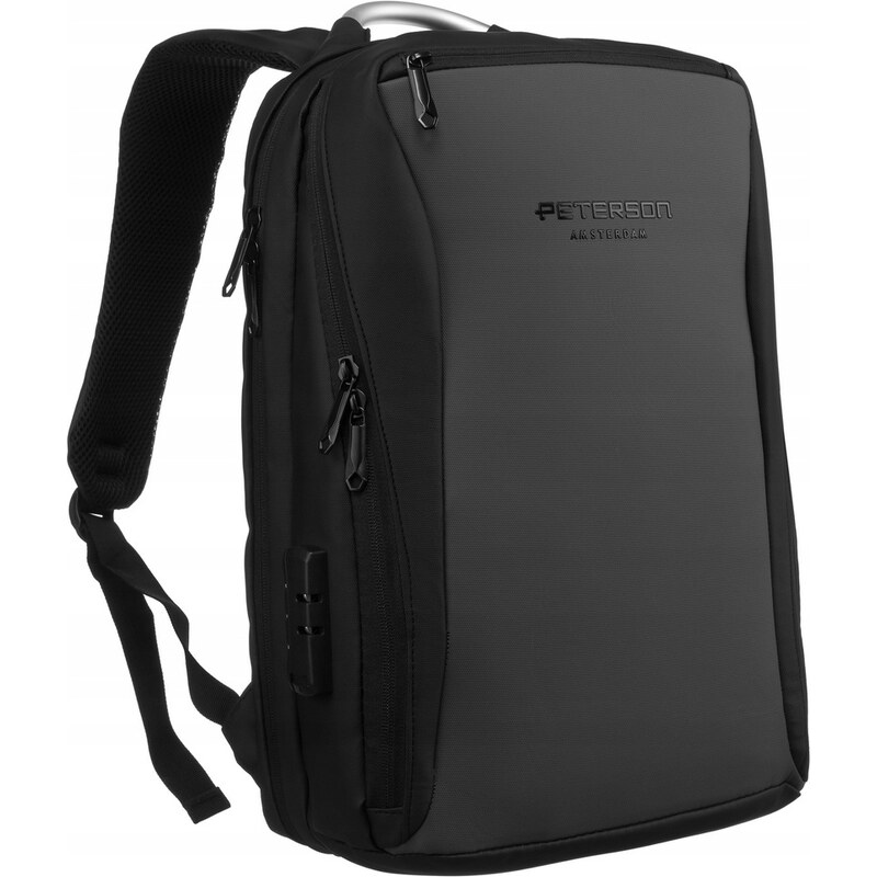 Veľký, priestranný batoh s USB portom a priestorom pre notebook - 67556492