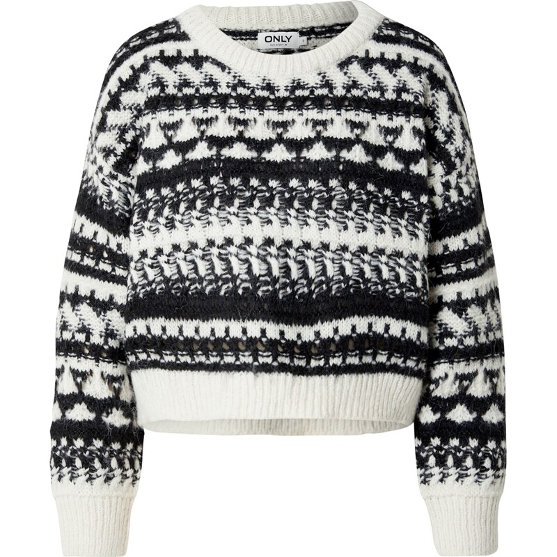 ONLY Sveter ONLAlaia béžová / čierna 61944638