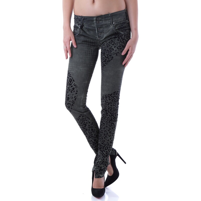 Sexy Woman Dámske leopardie skinny rifle 66470060