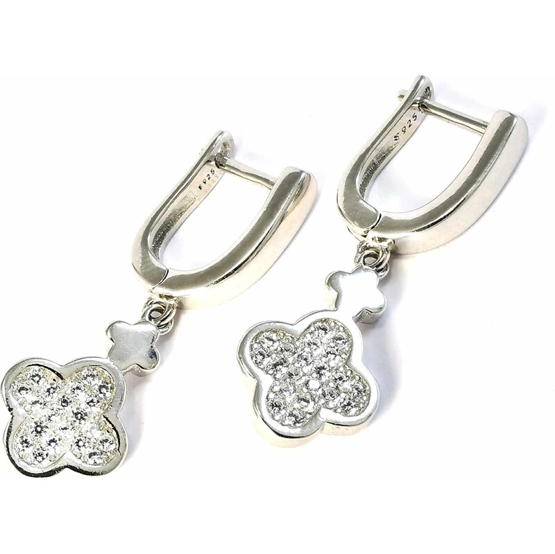 Strieborné náušnice Glare 616 59221358