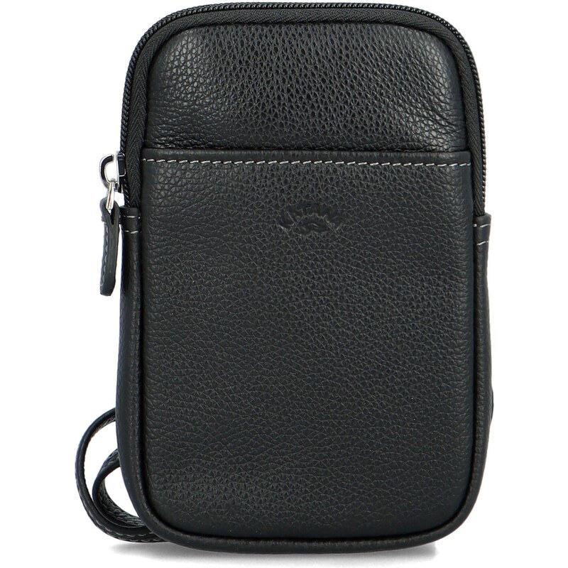 Dámske kožené crossbody vrecko čierne - Katana Soffix čierna 59694190