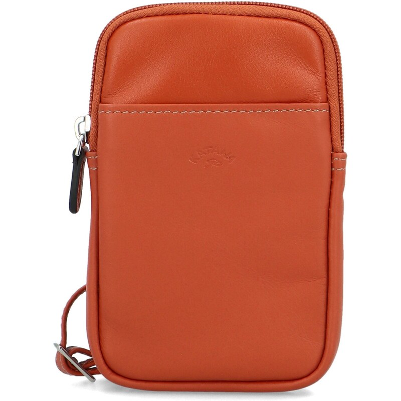 Dámske kožené crossbody vrecko oranžové - Katana Soffix oranžová 59694186