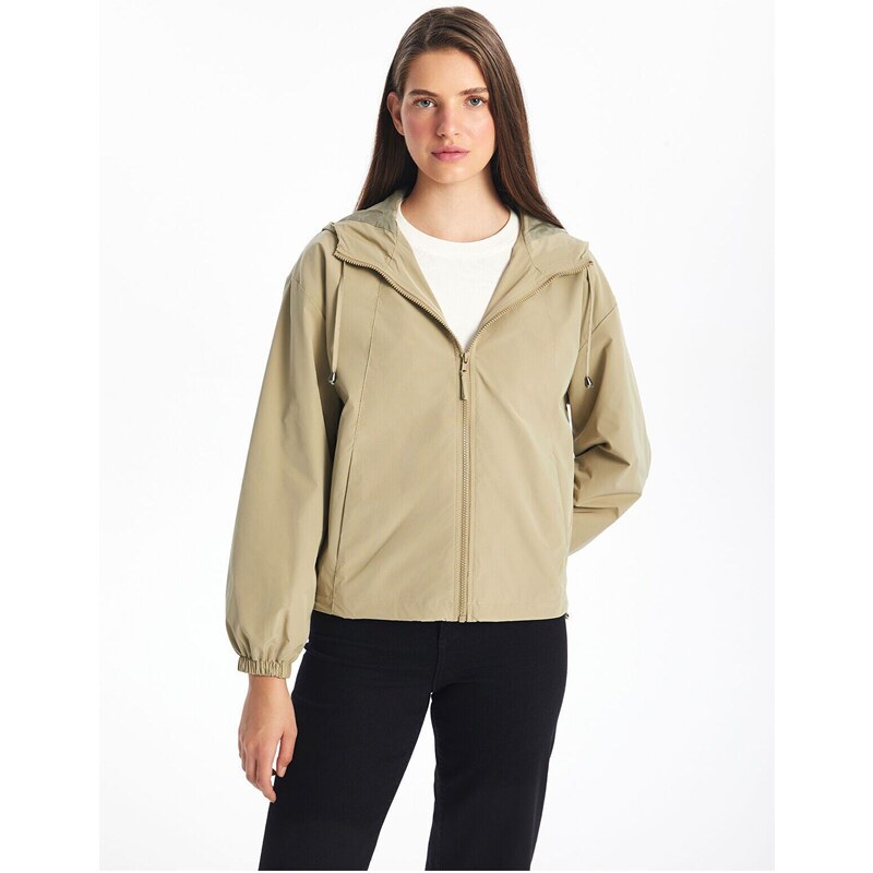 LC Waikiki Lw - Womens Hooded Plain Raincoat 60187526