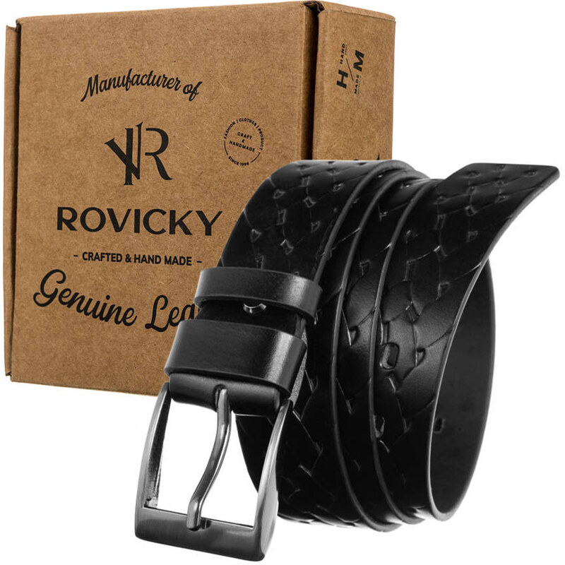 Pánsky kožený opasok Rovicky 58385318