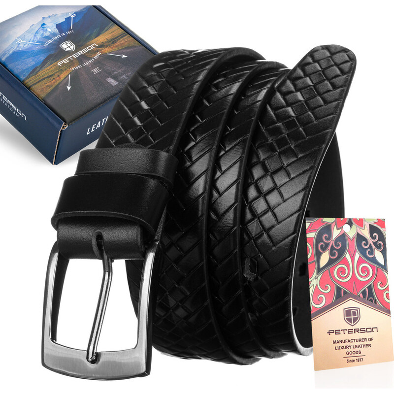 Pánsky opasok s vrkočovým vzorom - Peterson 58385669