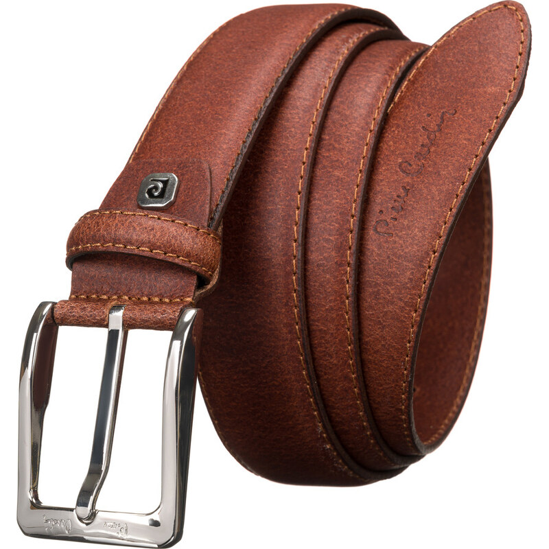 Pánsky kožený opasok s klasickou prackou - Pierre Cardin 58388274