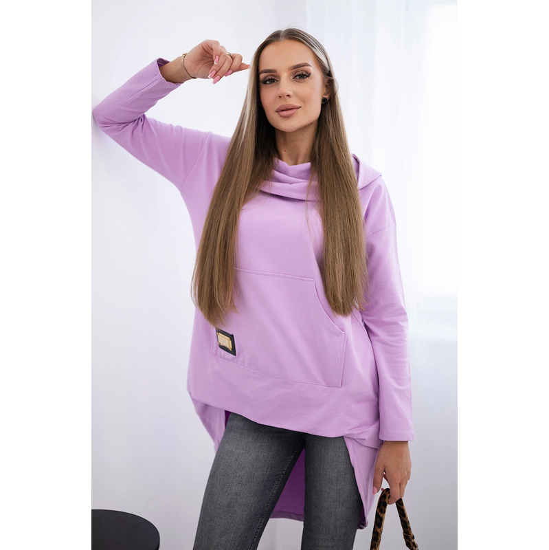 Mikina Yasmina s kapucňou s dlhým chrbtom 63001046