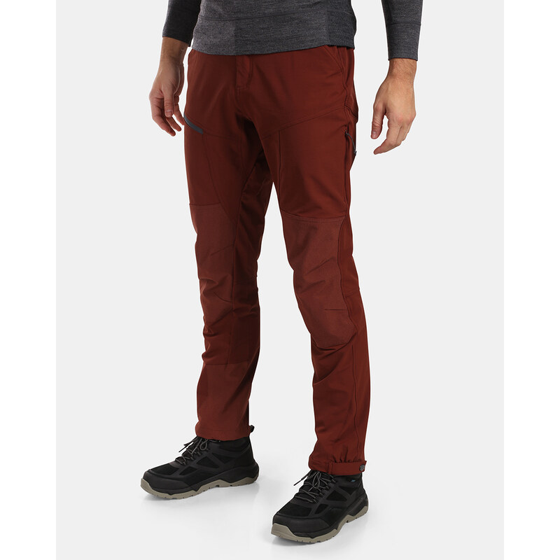 Pánske outdoorové nohavice Kilpi VILLAIN-M tmavo červená 59481545
