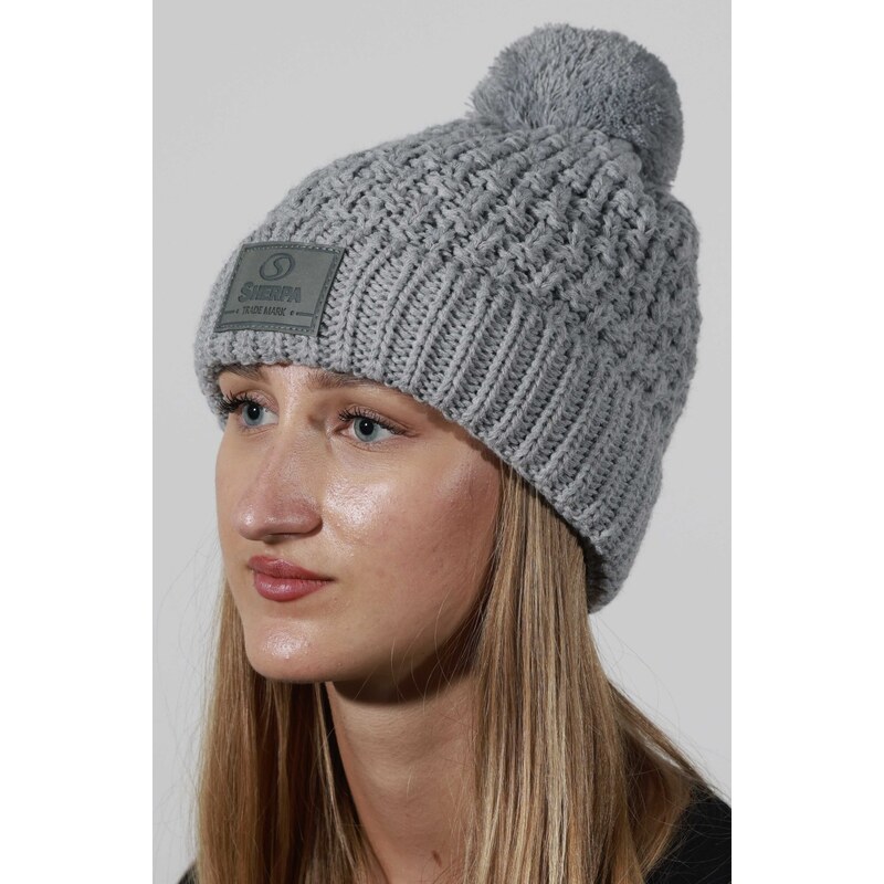 Dámska zimná čiapka Sherpa SIRIUS svetlo šedá 59481624