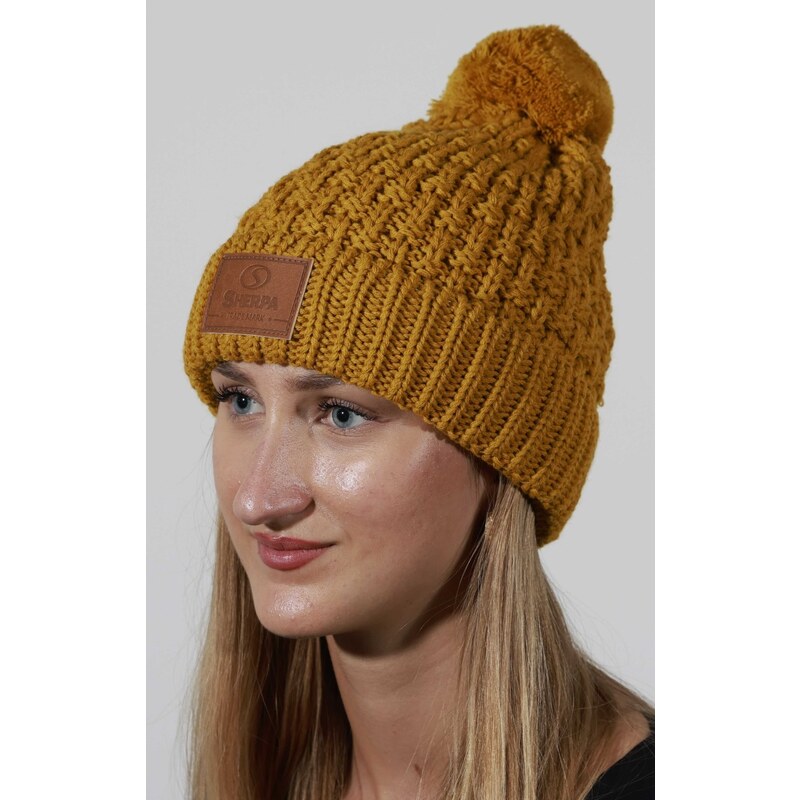 Dámska zimná čiapka Sherpa SIRIUS žltá 59481625